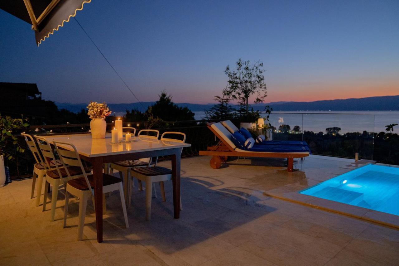 Casa Farmak - 4 Bedroom Lux Apartment With Infinity Pool & Lake View Ohrid Bagian luar foto